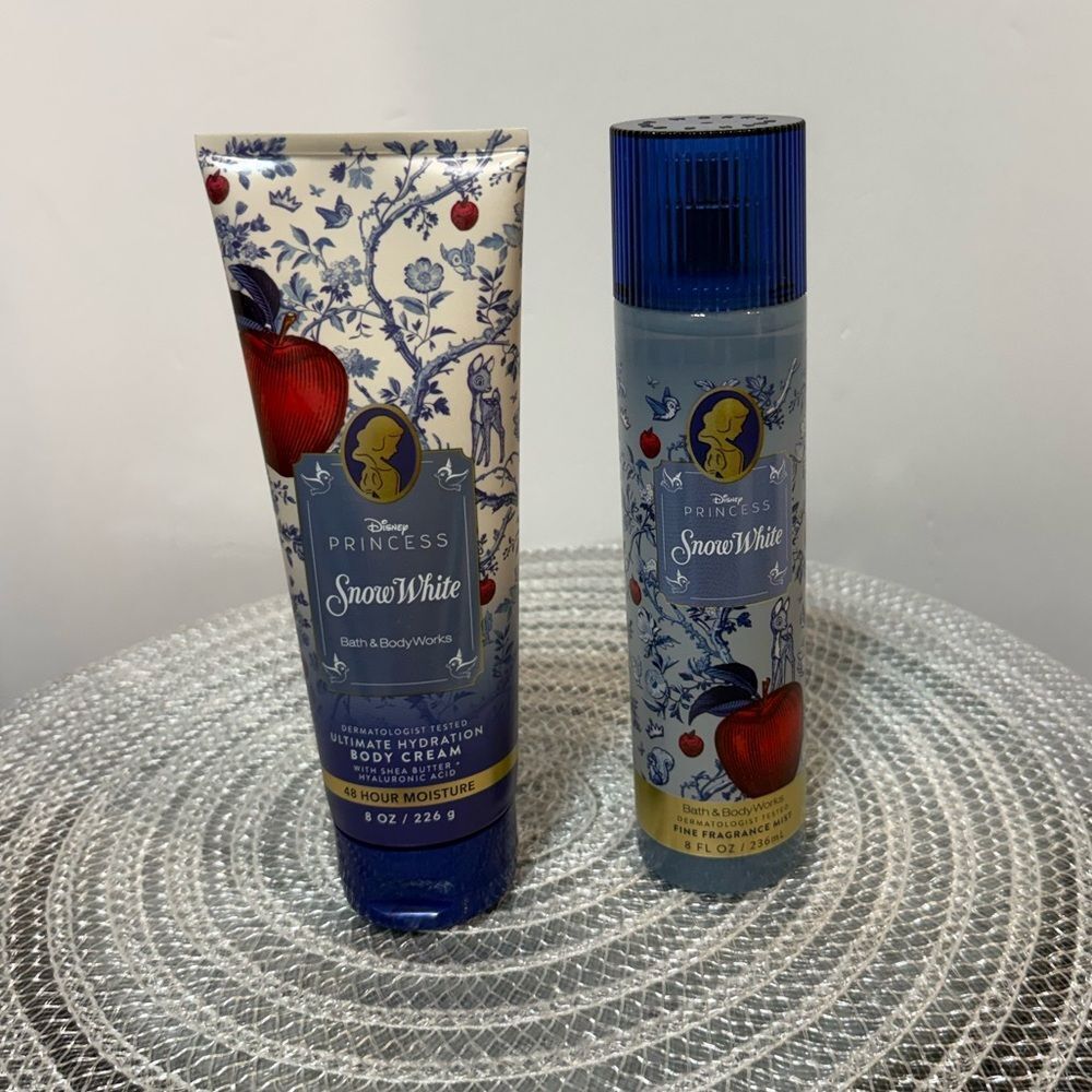 BBW Disney Princess Snow White Fragrance Mist and Body Cream Set of 2 NWT